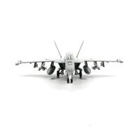 LumaTide 1:100 F/A-18 Super Hornet Model Avion Kits pour adultes - Kit d'avion en alliage avec support pour bureau et étagère