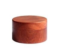 LumaTide Rosewood Urne à cendres pour animaux de compagnie - Sanctuaire rond compact pour petits animaux de compagnie
