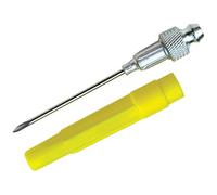 Lumax LX-1416 Aiguille d'injecteur de Graisse en Acier Inoxydable avec Capuchon Argenté 18 g 3,8 cm