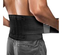 Lumbar Support Belt With 6 Bones,For Men And Women,Lumbar Belt With Double Adjustment For Lumbar Support And Pain Relief