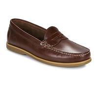 Lumberjack Chaussures bateau NAVIGATOR in Marron 42