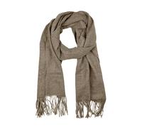 Lumberjack Écharpe Homme Hiver, Laine Douce Classique, Camel, Couleur Unie avec Franges, Élégante, avec Coffret Cadeau