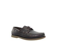 lumberjack Homme Navigator Chaussures de Bateau, Marron foncé, 42 EU