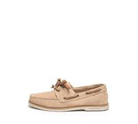 Lumberjack Navigator Mocassin Lacé Femme en Daim Style Bateau, Sable, 37 EU