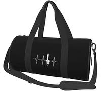 Lumberjack - Tronçonneuse Distressed Heartbeat Voyage Bagage Duffel Bag Sports Rolling Pliable Duffel Bag, Noir