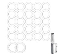 lumcov 60 pièces rondelles en plastique pour portes de chambre,Rondelle Plastique,Rondelles Nylon ondelles Plastique de petit diamètre extérieur Rondelles plates,15 * 10 * 1mm