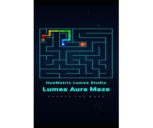 Lumea Aura Maze: 100 Unique Hard & Extreme Mazes for Adults: Master Level Challenge: Difficult Puzzles with Solutions, Brain Workout for Seniors and Teens, Large Print Professional Edition