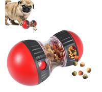 Lumeclat Distributeur de friandises pour chiens pour l'entraînement de l'intelligence et l'alimentation lente, réglable, boule de nourriture puzzle,améliore la digestion,alimentaire interactive(Rouge)