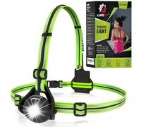 LUMEFIT Lampe Course à Pied - LED Sécurité Ultra Lumineuses et Bandes Réfléchissantes à 360° pour Jogging et Randonnée - Légère et Confortable - Batterie Longue Durée, Rechargeable Via USB