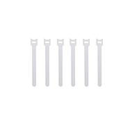 Lumeiy Câble Corde Réutilisable Attaches de fixation, 6 pouces Sangles Réglables, Microfibre Câble Organisateur Fil Ties Blanc 100 pcs