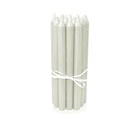 LUMELY Bougies Ivoire, paquet de 12, hauteur 29cm, Ø 2,2cm, durée de combustion env. 14 heures, Bougies chandelles (29 cm, Ivoire)