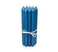 LUMELY Bougies Pétrole, paquet de 12, hauteur 29cm, Ø 2,2cm, durée de combustion env. 14 heures, Bougies chandelles (29 cm, Pétrole)