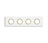 Lumen Center Italia Brick Retto 4 Deckenleuchte, blanc / blanc, anneaux d`or peint