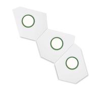 Lumen Center Italia Domino 3 Deckenleuchte, blanc / blanc, anneaux vert sauge