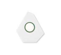 Lumen Center Italia Domino Deckenleuchte, blanc / blanc, anneau vert sauge