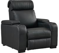 Lumene Fauteuil cinéma Hollywood Luxury III Noir, plein cuir, 1 place