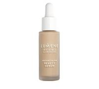 LUMENE Invisible Illumination Instant Glow Beauty Serum | Teinte moyenne | Maquillage pour le visage et sérum éclaircissant | Couvrance légère et modulable | Végétalien | 30 ml
