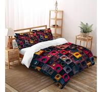 LumeNest Haut-parleurs Motif Housse De Couette 3 Pièces Theme Imprimé De Couvre-Lit Microfibre pour Adulte Et Enfant avec 2 Taie d'oreiller Super King（260x220cm）