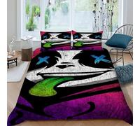 LumeNest Langue Capuche Housse De Couette 3 Pièces 3D Motif Animal Theme Ensemble De Literie Microfibre pour Adulte Et Enfant avec Taies d'oreiller King（220x240cm）