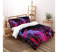 LumeNest Monstre géant Cyber Housse De Couette 3 Pièces Animal Theme 3D Motif Imprimé Ensemble Literie Microfibre pour Adulte Et Enfant avec Taies d'oreiller Super King（260x220cm）