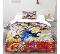 LumeNest Skateboard Housse De Couette 2 Pièces Parure De Lit Sports Theme Couvre-Lit Microfibre pour Adulte Et Enfant avec Fermeture Éclair Et Taies d'oreiller Single(135x200cm)