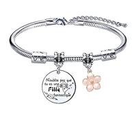 Lumengqi Bracelet Charms Inspirant pour Fille - N'oublie Pas Que Tu Es Fantastique - Idée Cadeau Anniversaire