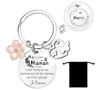 Lumengqi Cadeau Fete Des Meres, Cadeau Maman, Cadeau Anniversaire Maman, Cadeau pour Maman, Original Porte Clef Maman, Idee Cadeau Maman, Cadeau Mere, Cadeau Jeune Maman, Cadeau Maman (12)