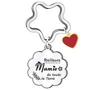 Lumengqi Cadeau Mamie Porte-clés Cadeaux de Noël Cadeau Idée Cadeau Grand Parents Fete Des Grand Mere Anniversaire Noel Meilleur Mamie&Papy Du Monde cadeau des grands-parents (1)
