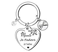 Lumengqi Cadeau Mamie Porte-clés Cadeaux de Noël Cadeau Idée Cadeau Grand Parents Fete Des Grand Mere Anniversaire Noel Meilleur Mamie&Papy Du Monde cadeau des grands-parents (3)