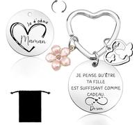Lumengqi Cadeau Original pour la Fête des Mères - Porte Clef Maman, Idée pour Anniversaire et Jeune Mère