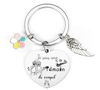Lumengqi Cadeau Témoin Mariage - Porte-Clef Veux-tu être ma Témoin pour Soeur