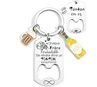 Lumengqi Cadeau Tonton Porte-clef Annonce Grossesse, Tu Vas Être Tonton, Idée Cadeau Original Anniversaire Noël Fête des Pères pour Homme Futur Tonton