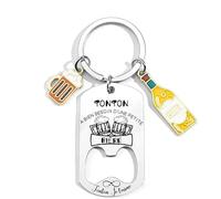 Lumengqi Cadeau Tonton Porte-clef Annonce Grossesse, Tu Vas Être Tonton, Idée Cadeau Original Anniversaire Noël Fête des Pères pour Homme Futur Tonton (4)