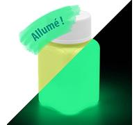 LUMENTICS Peinture luminescente Jaune 100g - Peinture phosphorescente, Peinture phosphorescente UV, Peinture murale phosphorescente