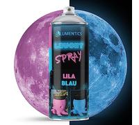 LUMENTICS Spray lumineux Violet-Bleu 400 ml - Spray de couleur - Brille dans l'obscurité - Peinture en aérosol avec effet phosphorescent