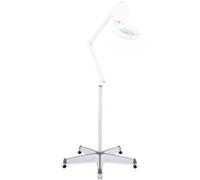 Lumeone LL-6085 D LED lampe-loupe 60x SMD LED 8W 5 dioptries set avec statif à roulettes G