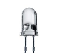 Lumetheus LED Diodes électroluminescentes 5mm couleur Blanc Ultra-lumineux 14.000 mcd 100 pièces 2-3V 2 Pin LEDs Ampoule Diode à souder lentille transparent