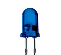 Lumetheus LED Diodes électroluminescentes 5mm couleur Bleu Ultra-lumineux 5000 mcd 25 pièces 2-3V 2 Pin LEDs Ampoule Diode à souder lentille diffusée