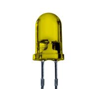 Lumetheus LED Diodes électroluminescentes 5mm couleur Jaune Ultra-lumineux 3000 mcd 100 pièces 2-3V 2 Pin LEDs Ampoule Diode à souder lentille diffusée