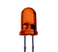 Lumetheus LED Diodes électroluminescentes 5mm couleur Orange Ultra-lumineux 3000 mcd 50 pièces 2-3V 2 Pin LEDs Ampoule Diode à souder lentille diffusée