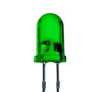 Lumetheus LED Diodes électroluminescentes 5mm couleur Vert Ultra-lumineux 16.000 mcd 50 pièces 2-3V 2 Pin LEDs Ampoule Diode à souder lentille diffusée