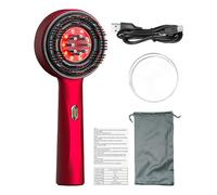 Lumetra Peigne de massage électrique multifonction pour cuir chevelu Lumetra lumière rouge pour stimuler la croissance des cheveux