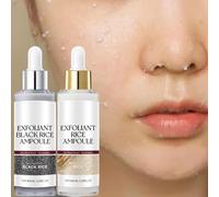 Lumeva Peel Shot,2pcs Lumeva Visage Point Noir,Peel Shot Glow Ampoule Exfoliante,Peels Shot,Exfoliant Visage CoréEn,SéRum Exfoliant Riz Noir & Blanc,Nettoyage En Profondeur Des Pores