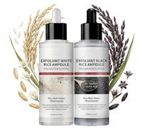 Lumeva Peel Shot-Lumeva Visage Point Noir--Sérum Exfoliant Aux Enzymes De Riz Blanc Et Noir Pour Réduction Des Pores Et Éclat Naturel Du Teint