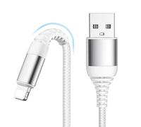 LumFocus Câble iPhone, 2M Cable Chargeur iphone Certifié MFi Nylon Tressé Fil,Cable iphone Lightning, Cable iPhone USB Charge Rapide Cordon pour iPhone 14 13 12 11 Pro Max Mini XS XR X 8 7 6 6s SE