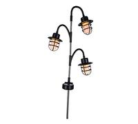 LUMI JARDIN Balise solaire décorative LED blanc chaud BERRY SPIKE H74cm