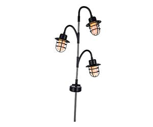 LUMI JARDIN Balise solaire décorative LED blanc chaud BERRY SPIKE H74cm