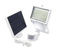 Lumi Jardin COOPER WHITE Éclairage solaires d'extérieur, Aluminium, 10 W, Blanc, 22x14xH11 cm