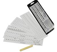 Lumi Zenva Autocollants pour Notes de Piano pour 49 61 76 88 - Kit Complet Premium pour Touches Noires et Blanches - Notes DO RE MI FA SOL LA SI