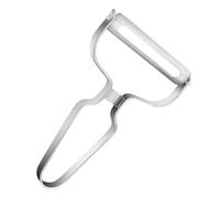 Lumi Zenva Éplucheur Extra Large 148 mm avec Lame 100 mm pour Citrouille Chou-Rave Betteraves - Poignée Antidérapante Argenté Éplucheur de Légumes Professionnel